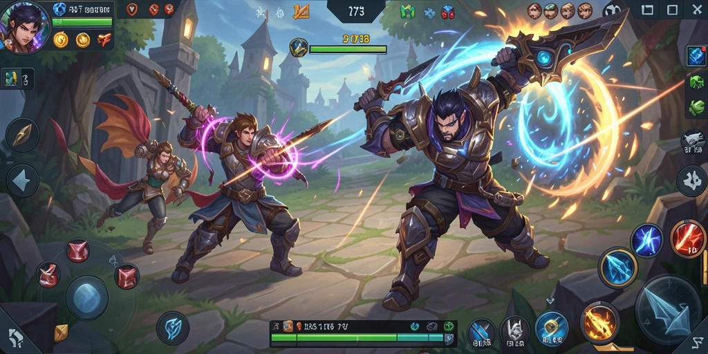 Screenshot utama 2739 menunjukkan intensitas pertarungan di arena MOBA.