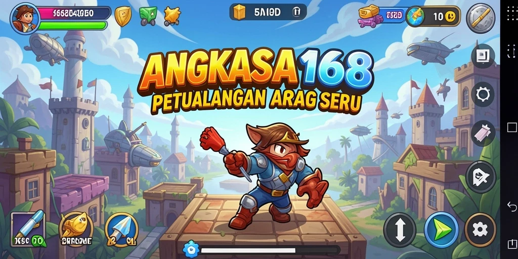 Tampilan menarik dari gameplay Arcade di ANGKASA168.
