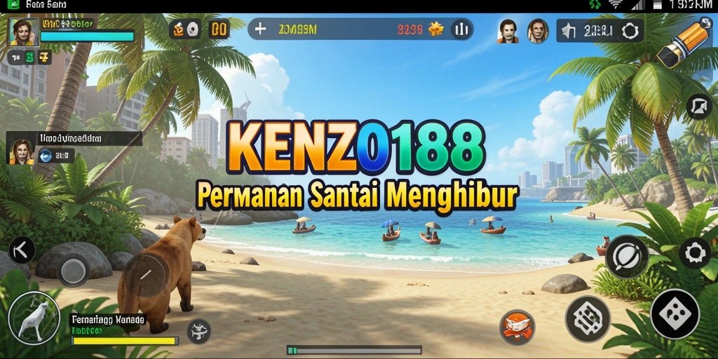 Tampilan gameplay KENZO188 yang menarik dan menghibur.