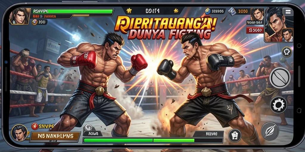 Tangkapan layar gameplay RSNVIP6 dengan aksi pertarungan yang seru.