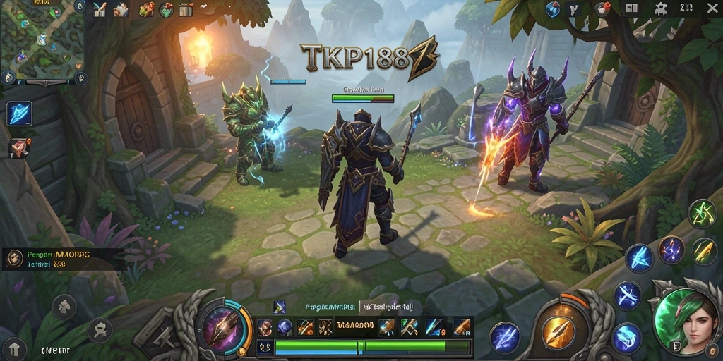 Tampilan gameplay epik dalam dunia MMORPG TKP188.