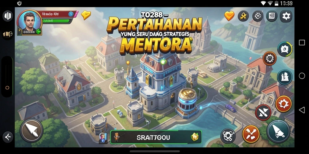 Screenshot TO288 menunjukkan aksi seru dari pertarungan menara.