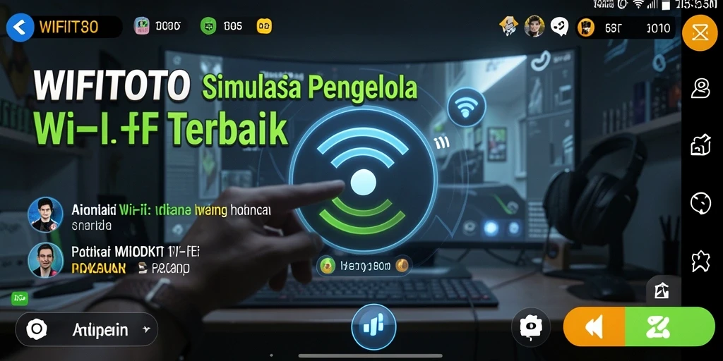 Screenshot gameplay WIFITOTO yang menunjukkan pengelolaan jaringan Wi-Fi.